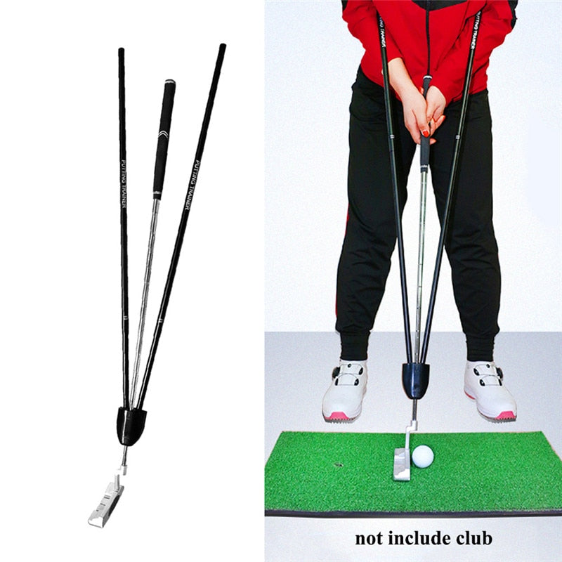 Golf Putter Trainer Putting Gesture Assist Batting Force Angle Action Golf Putter Training Aids